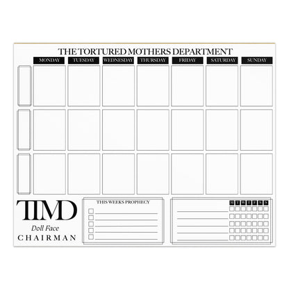The Tortured Mothers Weekly Planner - CUSTOMIZABLE!