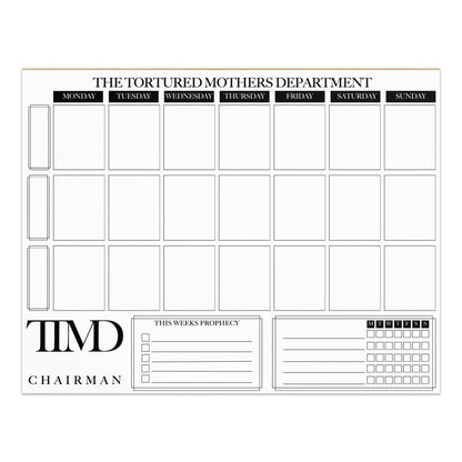 The Tortured Mothers Weekly Planner - CUSTOMIZABLE!